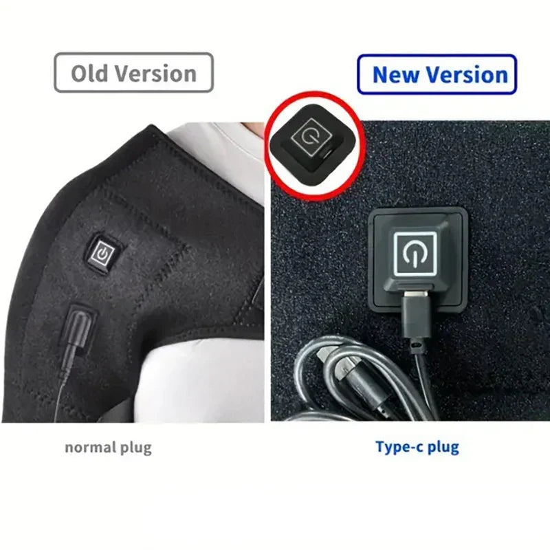 USB Electric Heating Shoulder Brace Massage Wrap