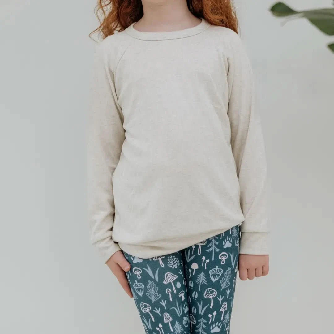 Baby/Kids' Bamboo Raglan Pullover | Ash